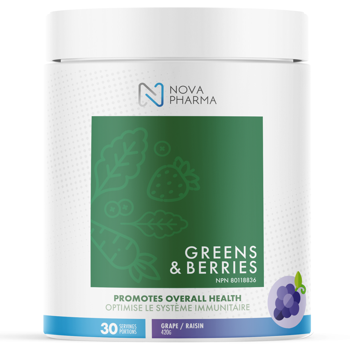 Nova Pharma - Greens & Berries - 315g