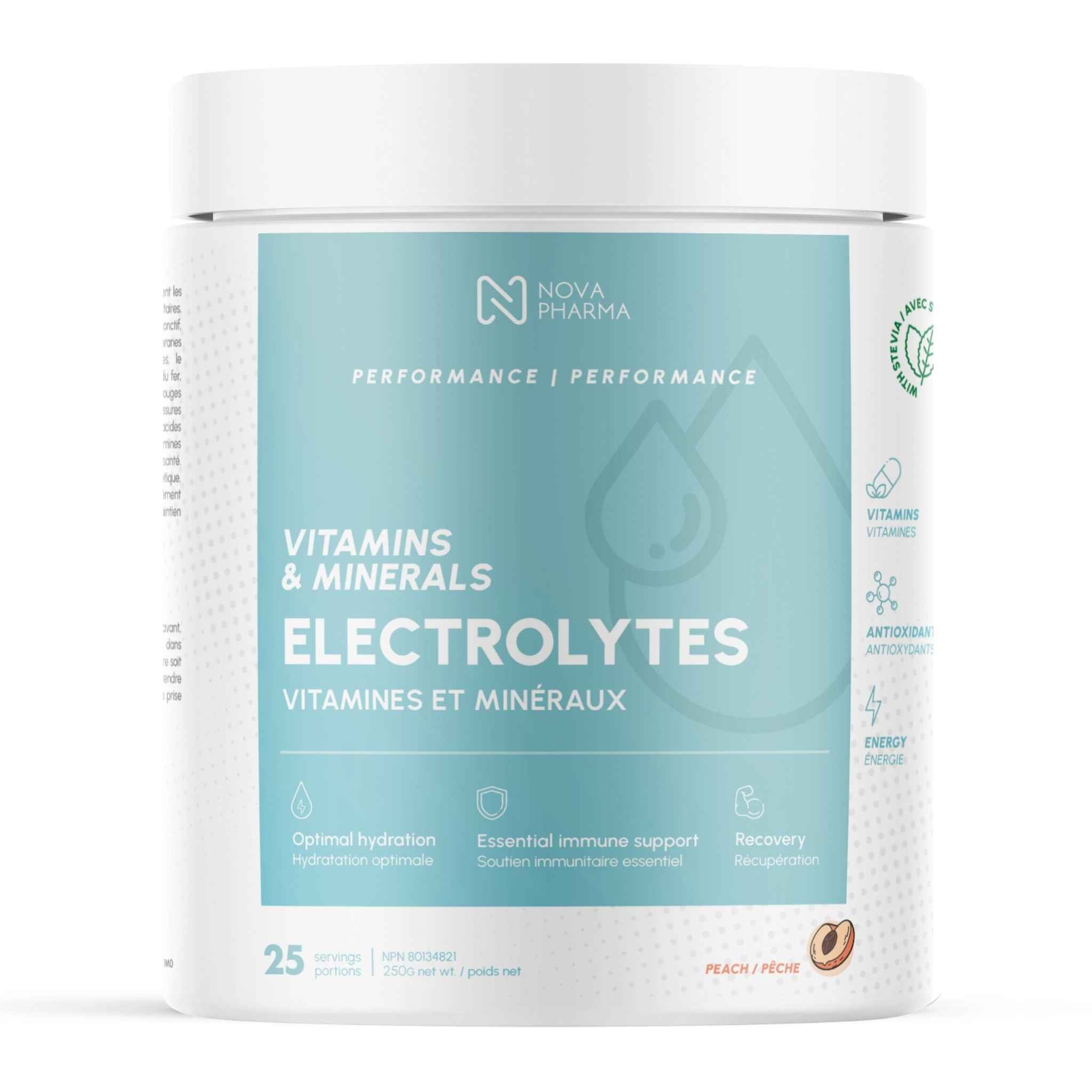 Nova Pharma - Électrolytes - 250g