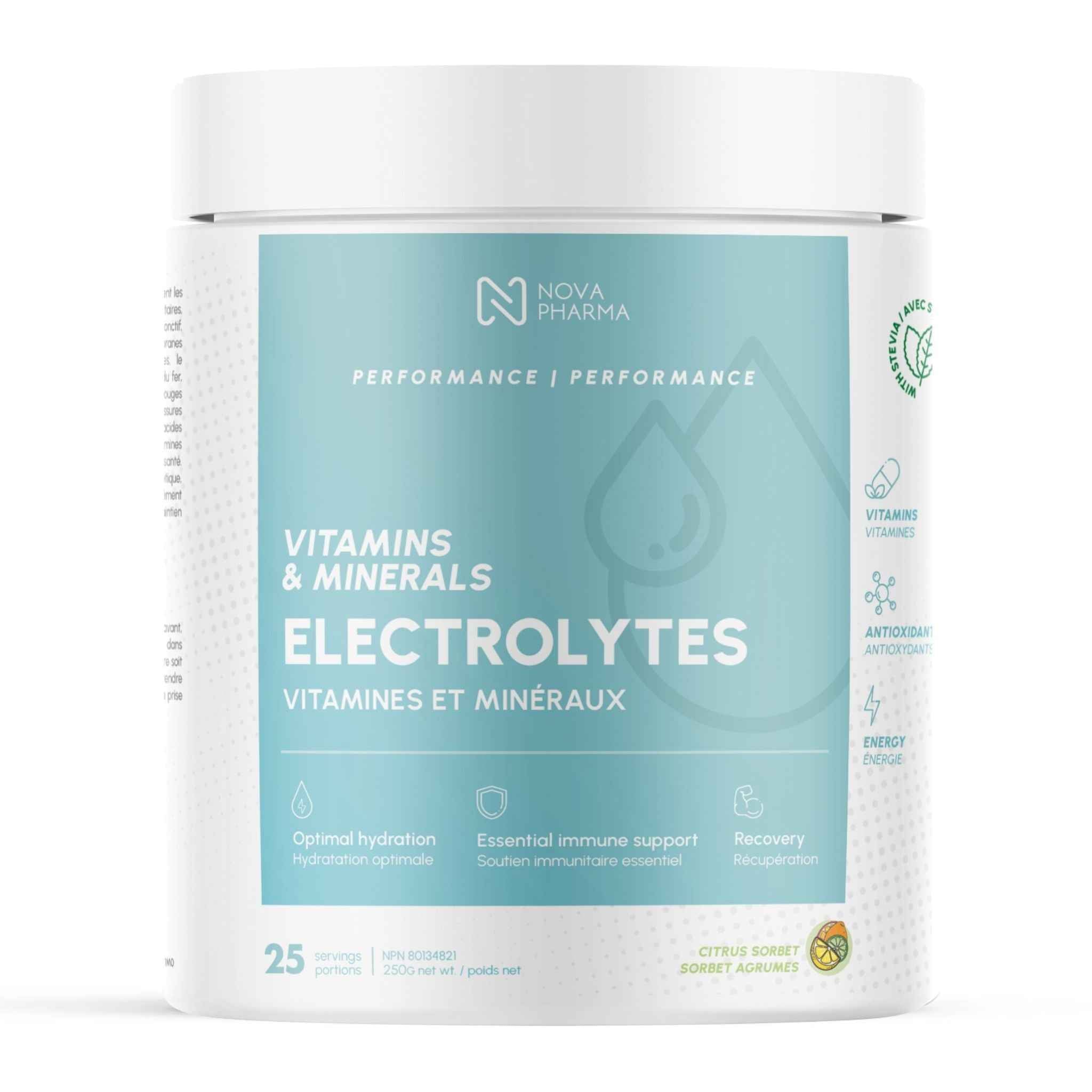 Nova Pharma - Électrolytes - 250g