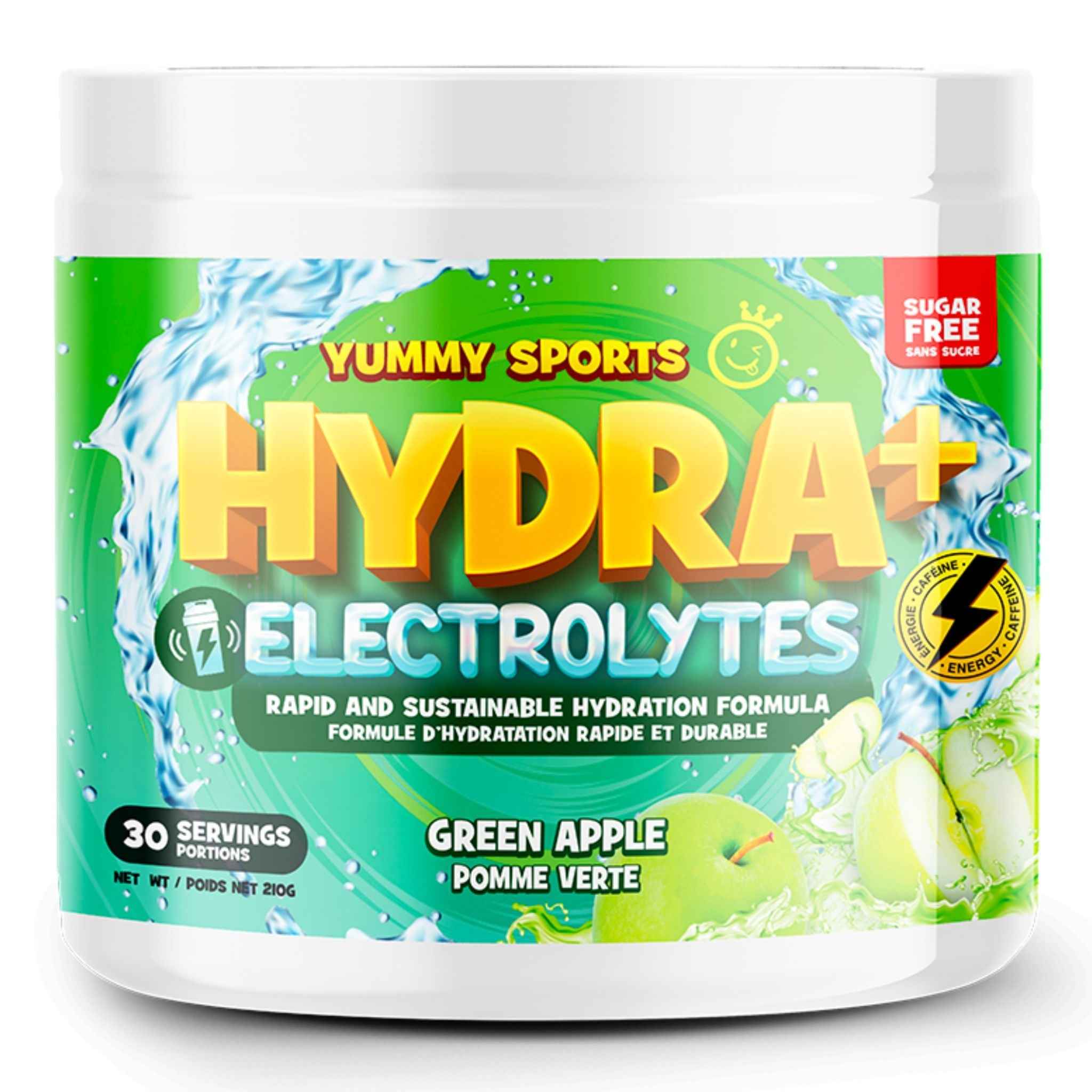 Yummy Sports - Hydra+Électrolytes avec caféine - 210g